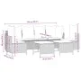 Garden sofa set with cushions 5 pieces gray synthetic rattan by vidaXL, Garden sets - Ref: Foro24-3261547, Price: 415,22 €, D...