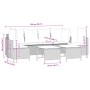 5-teiliges Gartenmöbel-Set und schwarze synthetische Rattankissen von vidaXL, Gartensets - Ref: Foro24-3261545, Preis: 385,19...