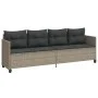 Garden sofa and cushion set 5 pieces light gray synthetic rattan by vidaXL, Garden sets - Ref: Foro24-3261526, Price: 397,05 ...