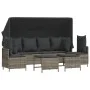 Garden sofa set with cushions 5 pieces gray synthetic rattan by vidaXL, Garden sets - Ref: Foro24-3261553, Price: 456,93 €, D...