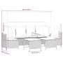 Garden sofa set with cushions 5 pieces gray synthetic rattan by vidaXL, Garden sets - Ref: Foro24-3261553, Price: 456,93 €, D...