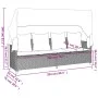 Garden sofa set with cushions 5 pieces gray synthetic rattan by vidaXL, Garden sets - Ref: Foro24-3261553, Price: 456,93 €, D...