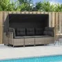 Garden sofa and cushion set 5 pieces light gray synthetic rattan by vidaXL, Garden sets - Ref: Foro24-3261532, Price: 437,34 ...