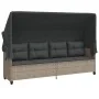 Garden sofa and cushion set 5 pieces light gray synthetic rattan by vidaXL, Garden sets - Ref: Foro24-3261532, Price: 437,34 ...