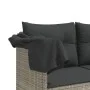 Garden sofa and cushion set 5 pieces light gray synthetic rattan by vidaXL, Garden sets - Ref: Foro24-3261532, Price: 437,34 ...