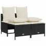 5-teiliges Gartenmöbel-Set und schwarze synthetische Rattankissen von vidaXL, Gartensets - Ref: Foro24-3261551, Preis: 440,45...