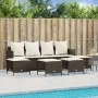 5-piece garden dining set and brown synthetic rattan cushions by vidaXL, Garden sets - Ref: Foro24-3261558, Price: 364,05 €, ...