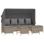 Garden sofa set with cushions 5 pieces beige synthetic rattan by vidaXL, Garden sets - Ref: Foro24-3261566, Price: 387,44 €, ...