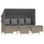 Gartensofa-Set mit Kissen, 5-teilig, beiges synthetisches Rattan von vidaXL, Gartensets - Ref: Foro24-3261566, Preis: 381,22 ...