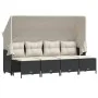 5-piece garden furniture set and black synthetic rattan cushions by vidaXL, Garden sets - Ref: Foro24-3261539, Price: 343,02 ...