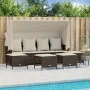 5-piece garden dining set and brown synthetic rattan cushions by vidaXL, Garden sets - Ref: Foro24-3261564, Price: 401,93 €, ...