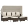 5-piece garden dining set and brown synthetic rattan cushions by vidaXL, Garden sets - Ref: Foro24-3261564, Price: 324,53 €, ...
