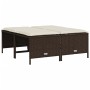 5-piece garden dining set and brown synthetic rattan cushions by vidaXL, Garden sets - Ref: Foro24-3261564, Price: 324,53 €, ...