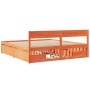 Estructura de cama cajones madera pino marrón cera 180x200 cm de vidaXL, Camas y somieres - Ref: Foro24-3282341, Precio: 338,...