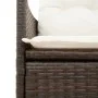 5-piece garden dining set and brown synthetic rattan cushions by vidaXL, Garden sets - Ref: Foro24-3276768, Price: 597,64 €, ...
