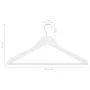 Juego de perchas ropa 50 uds antideslizantes madera dura blanco de vidaXL, Perchas - Ref: Foro24-289915, Precio: 69,36 €, Des...