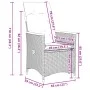 5-piece garden dining set with gray synthetic rattan cushions by vidaXL, Garden sets - Ref: Foro24-3276846, Price: 594,33 €, ...