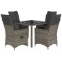 5-piece garden dining set with gray synthetic rattan cushions by vidaXL, Garden sets - Ref: Foro24-3276737, Price: 610,76 €, ...