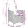 5-piece garden dining set with gray synthetic rattan cushions by vidaXL, Garden sets - Ref: Foro24-3276737, Price: 558,95 €, ...