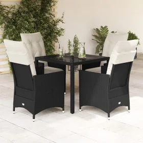 5-piece garden furniture set with black synthetic rattan cushions by vidaXL, Garden sets - Ref: Foro24-3276693, Price: 533,53...