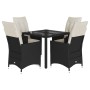 5-piece garden furniture set with black synthetic rattan cushions by vidaXL, Garden sets - Ref: Foro24-3276693, Price: 521,17...