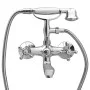 2-handle bathtub faucet + retro chrome diverter and shower head by vidaXL, bathtub faucets - Ref: Foro24-146491, Price: 134,3...