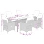 7-piece garden dining set and black synthetic rattan cushions by vidaXL, Garden sets - Ref: Foro24-3276685, Price: 785,69 €, ...