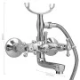 2-handle bathtub faucet + retro chrome diverter and shower head by vidaXL, bathtub faucets - Ref: Foro24-146491, Price: 134,3...
