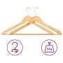 50 Pcs Non-Slip Hardwood Clothes Hanger Set by vidaXL, Hangers - Ref: Foro24-289912, Price: 61,27 €, Discount: %