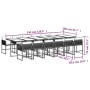 Set comedor de jardín con cojines 13 pzas ratán sintético negro by vidaXL, Garden sets - Ref: Foro24-3211483, Price: 763,72 €...