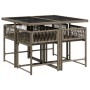 Set comedor de jardín 5 piezas con cojines ratán sintético gris by vidaXL, Garden sets - Ref: Foro24-3211436, Price: 255,55 €...