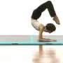 Inflatable gymnastics mat and pump 800x100x10 cm PVC green by vidaXL, Pilates and yoga mats - Ref: Foro24-91929, Price: 196,7...