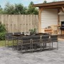 Set comedor jardín 9 pzas y cojines ratán sintético gris by vidaXL, Garden sets - Ref: Foro24-3211460, Price: 504,26 €, Disco...
