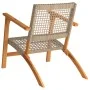 Gartenstühle 2 Stück aus Akazienholz und synthetischem Rattan in Beige von vidaXL, Gartensets - Ref: Foro24-365869, Preis: 13...