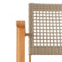 Sillas de jardín 2 uds madera de acacia y ratán sintético beige by vidaXL, Garden sets - Ref: Foro24-365869, Price: 138,27 €,...