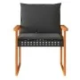 Mesita y sillas con cojines 3 pzas ratán PE madera acacia negro by vidaXL, Garden sets - Ref: Foro24-365860, Price: 142,71 €,...