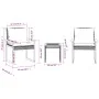 Mesita y sillas con cojines 3 pzas ratán PE madera acacia negro by vidaXL, Garden sets - Ref: Foro24-365860, Price: 142,71 €,...