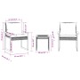 Mesita y sillas con cojines 3 pzas ratán PE madera acacia negro by vidaXL, Garden sets - Ref: Foro24-365860, Price: 137,59 €,...