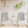 Cojines para silla respaldo alto 2 uds tela gris claro melange by vidaXL, Cushions for chairs and sofas - Ref: Foro24-4002412...