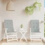 Cojines para silla respaldo alto 2 uds tela gris claro melange by vidaXL, Cushions for chairs and sofas - Ref: Foro24-4002412...