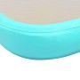 Inflatable gymnastics mat and pump 800x100x10 cm PVC green by vidaXL, Pilates and yoga mats - Ref: Foro24-91929, Price: 198,0...