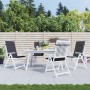 Cojines silla respaldo alto 4 uds tela gris antracita melange by vidaXL, Cushions for chairs and sofas - Ref: Foro24-4002410,...