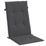 Cojines silla respaldo alto 4 uds tela gris antracita melange by vidaXL, Cushions for chairs and sofas - Ref: Foro24-4002410,...