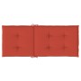 Cojines silla respaldo alto 4 uds tela rojo melange 120x50x4 cm by vidaXL, Cushions for chairs and sofas - Ref: Foro24-400243...