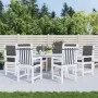 6 Stück Sitzkissen mit niedriger Rückenlehne, grauer Anthrazit-Melange-Stoff. von vidaXL, Kissen für Stühle und Sofas - Ref: ...