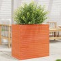 Jardinera madera maciza de pino marrón cera 70x40x68,5 cm by vidaXL, Pots and planters - Ref: Foro24-3282486, Price: 187,88 €...
