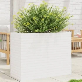 Jardinera madera maciza de pino blanco 90x40x68,5 cm by vidaXL, Pots and planters - Ref: Foro24-3282490, Price: 216,98 €, Dis...