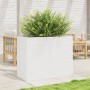 Massive Blumenkasten aus weißem Kiefernholz 90x40x68,5 cm von vidaXL, Töpfe und Pflanzgefäße - Ref: Foro24-3282490, Preis: 22...
