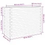 Jardinera madera maciza de pino blanco 90x40x68,5 cm by vidaXL, Pots and planters - Ref: Foro24-3282490, Price: 217,50 €, Dis...