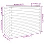 Massive Blumenkasten aus weißem Kiefernholz 90x40x68,5 cm von vidaXL, Töpfe und Pflanzgefäße - Ref: Foro24-3282490, Preis: 22...